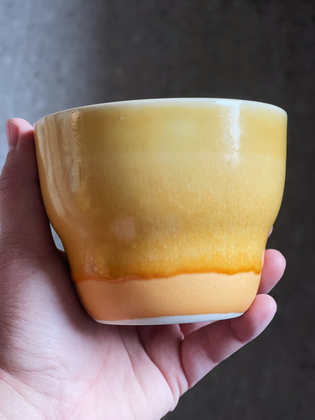 HORIZON large cup - lemon/tangerine