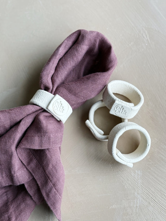 Napkin rings - Cream