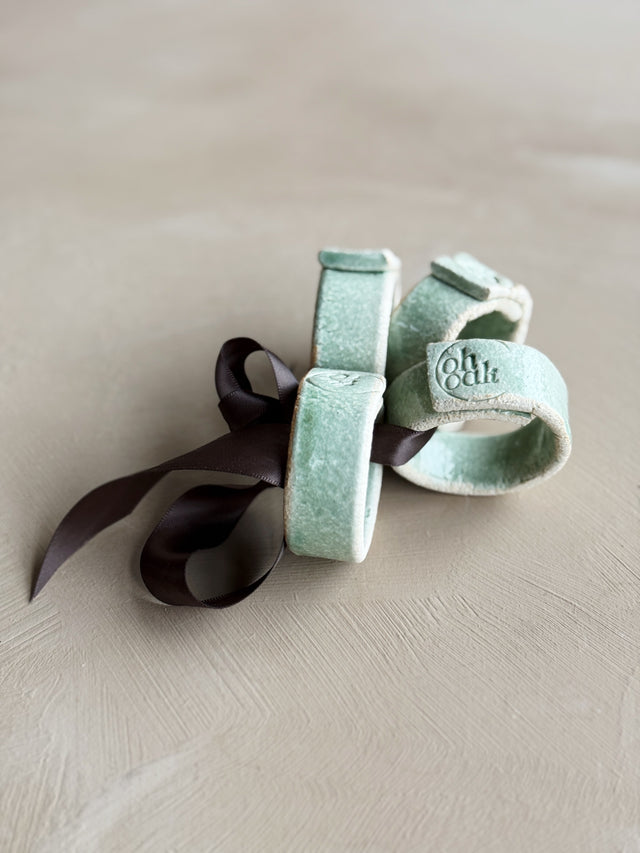 Napkin rings - Aqua