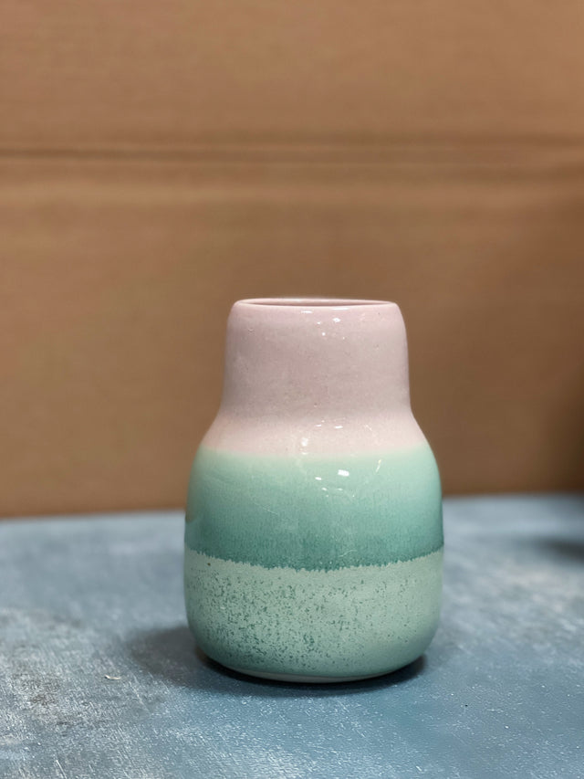 HORIZON small vase - sea rose/grass